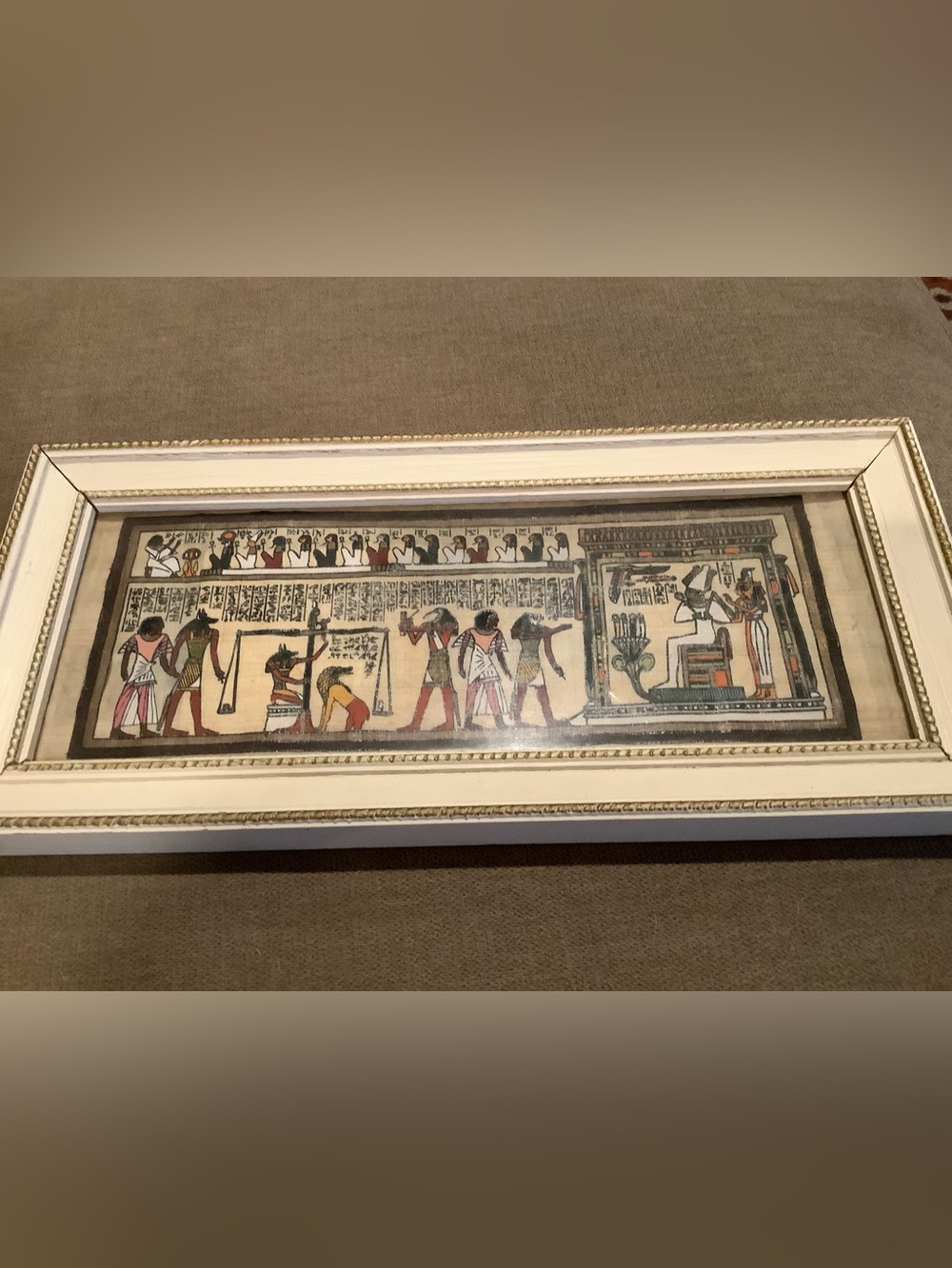 Framed Egyptian Art  5.5 x 12